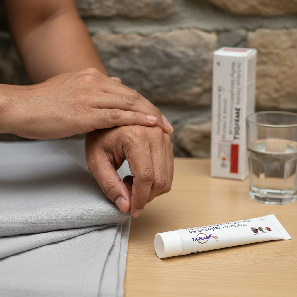 Tigflame Nano Diclofenac Diethylamine, Linseed Oil, Methyl Salicylate & Menthol Gel