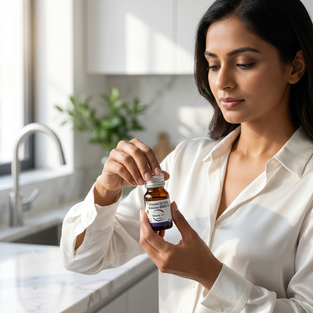 Vidaris Vitamin D3 (Cholecalciferol) 60000 IU Oral Solution