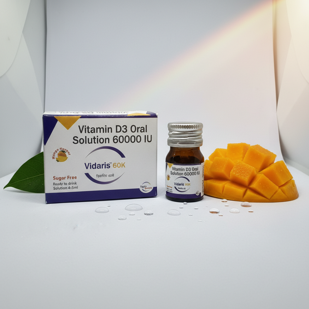Vidaris Vitamin D3 (Cholecalciferol) 60000 IU Oral Solution