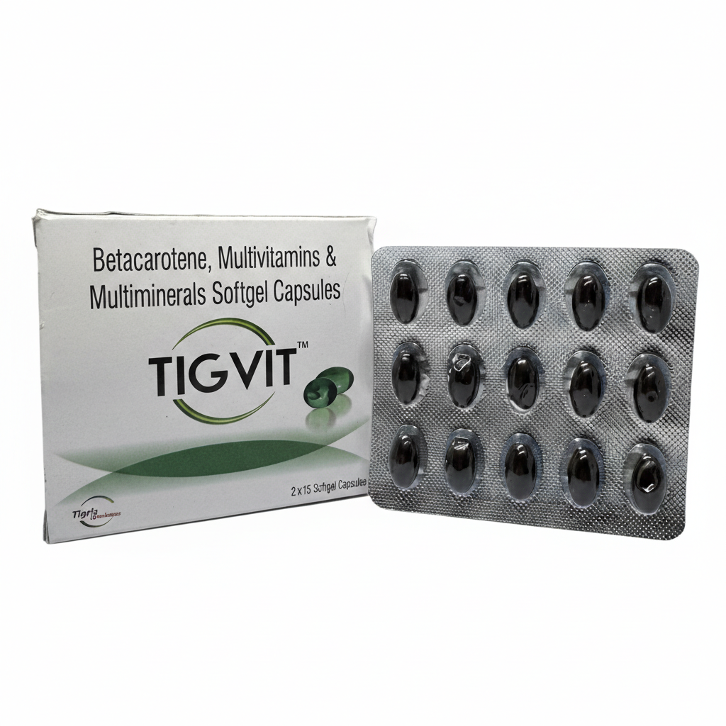 Tigvit Betacarotene Multivitamins & Multiminerals Softgel Capsules